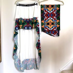 Italian riviera flamenco skirt and top